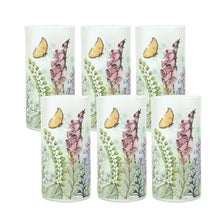 Load image into Gallery viewer, Frosted Floral and Butterfly Votive Candle Holder (Set of 6)
