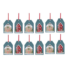 Load image into Gallery viewer, Winter House Tag Ornament (Set of 6)
