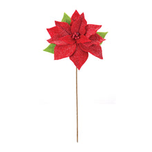 Load image into Gallery viewer, Poinsettia Flower Stem (Set of 2)
