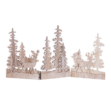 Load image into Gallery viewer, Winter Forest Scene Trifold Display 23.75&quot;L
