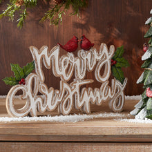 Load image into Gallery viewer, Merry Christmas Tabletop Sign (Set of 2)
