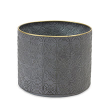 Load image into Gallery viewer, Ornate Geometric Metal Planter (Set of 4)
