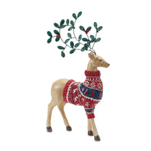 Load image into Gallery viewer, Mistletoe Antler Deer Figurine (Set of 2)
