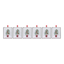 Load image into Gallery viewer, Seasons Greetings Pine Tree Ornament (Set of 12)
