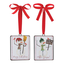 Load image into Gallery viewer, Snowman Sentiment Ornament (Set of 12)
