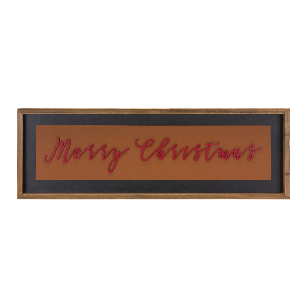 Wood Merry Christmas Sign 23.5