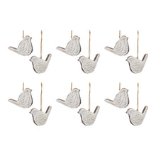 Load image into Gallery viewer, Carved Bird Ornament (Set of 12)
