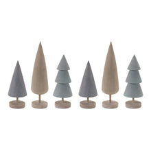 Load image into Gallery viewer, Modern Tabletop Pine Tree (Set of 6)
