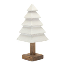 Load image into Gallery viewer, Tiered Wood Pine Tree (Set of 3)
