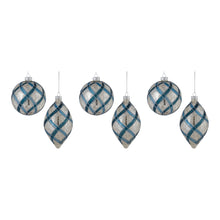 Load image into Gallery viewer, Glitter Net Glass Ball Ornamnet (Set of 6)
