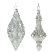Load image into Gallery viewer, Glittered Glass Drop Ornament (Set of 12)

