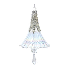 Load image into Gallery viewer, Beaded Irredescent Glass Bell Ornament (Set of 6)
