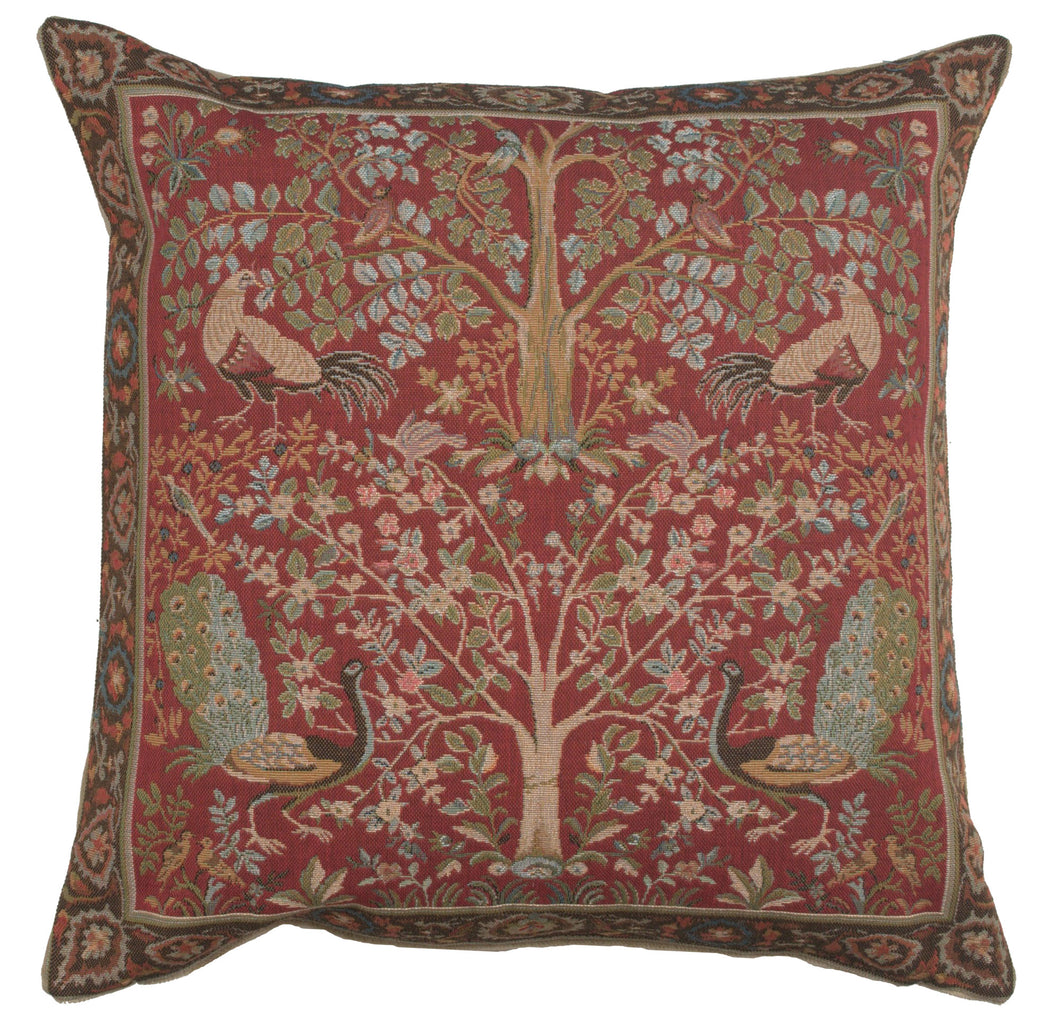 Tree In Red 1 French Cushion