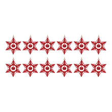 Load image into Gallery viewer, Metal Snowflake with Bell Ornament (Set of 12)
