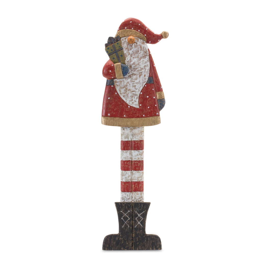 Tall Wooden Santa with Presents 30