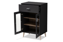 Load image into Gallery viewer, Baxton Studio Jonas Modern and Contemporary Dark Grey and Oak Brown Finished Kitchen Cabinet
