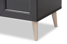 Load image into Gallery viewer, Baxton Studio Jonas Modern and Contemporary Dark Grey and Oak Brown Finished Kitchen Cabinet
