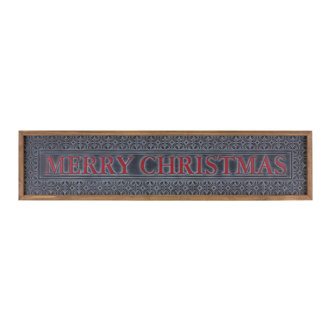Ornate Metal Merry Christmas Sign 34