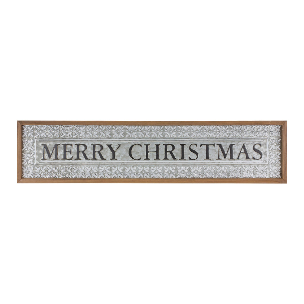 Ornate Metal Merry Christmas Sign 34