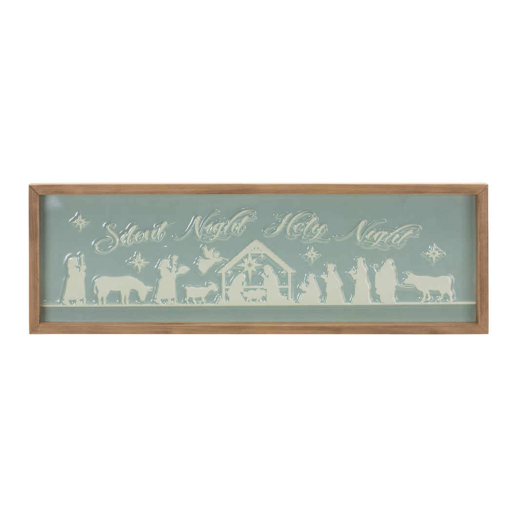 Framed Silent Night Sign 20
