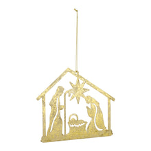 Load image into Gallery viewer, Metal Holy Family Cut Out Ornament (Set of 12)
