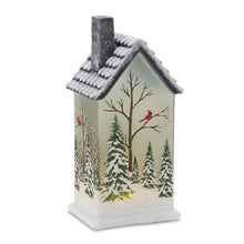 Load image into Gallery viewer, LED Lighted House with Pine Trees (Set of 2)
