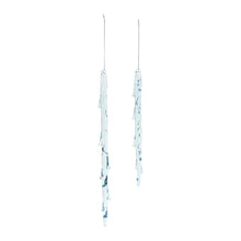 Load image into Gallery viewer, Melted Glass Icicle Drop Ornament (Set of 6)
