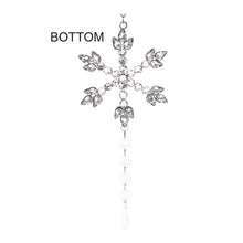 Load image into Gallery viewer, Jeweled Metal Snowflake Drop Ornament (Set of 12)
