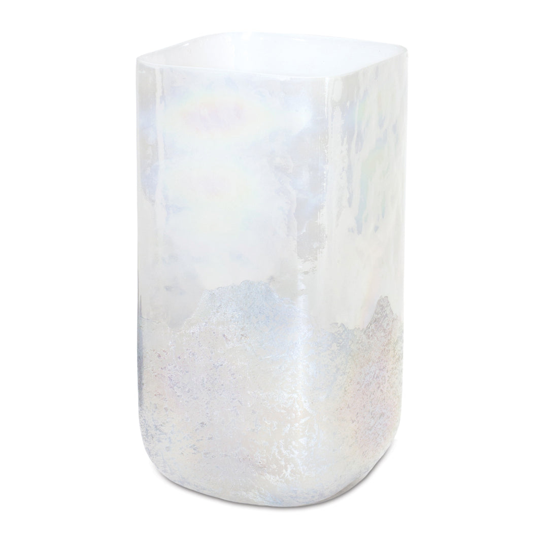 Irredescent Glass Candle Holder 9