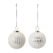 Load image into Gallery viewer, Frosted Glass Ball Ornament (Set of 6)
