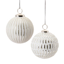 Load image into Gallery viewer, Frosted Glass Ball Ornament (Set of 6)

