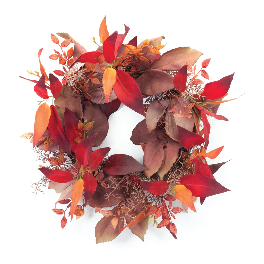Mixed Fall Foliage Wreath 19