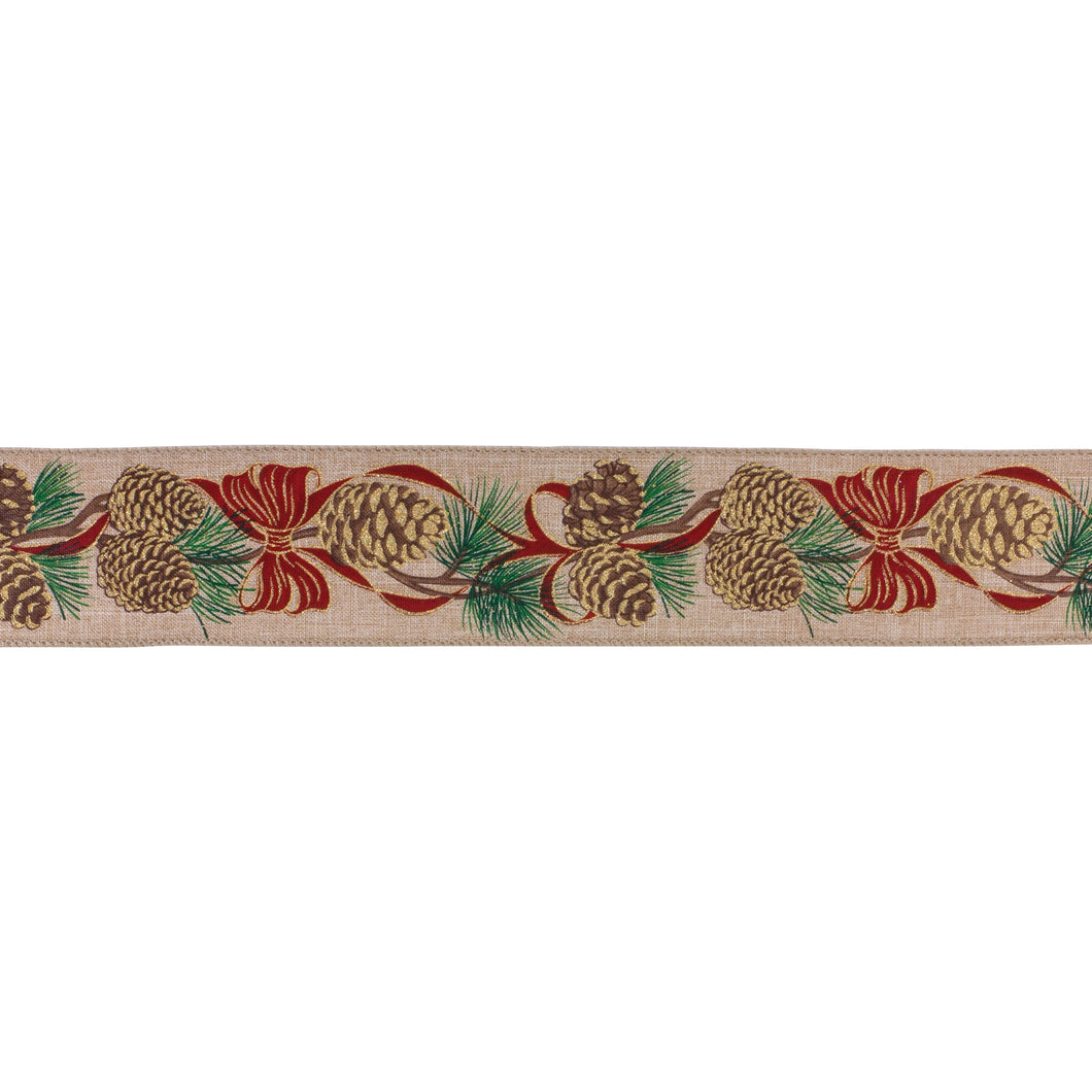 Wired Polyester Ribbon 2.5