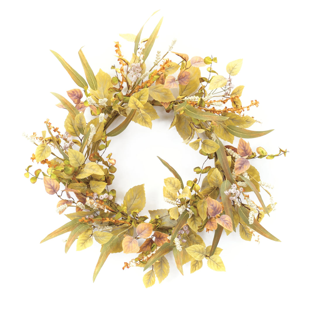 Mixed Fall Foliage Wreath 21