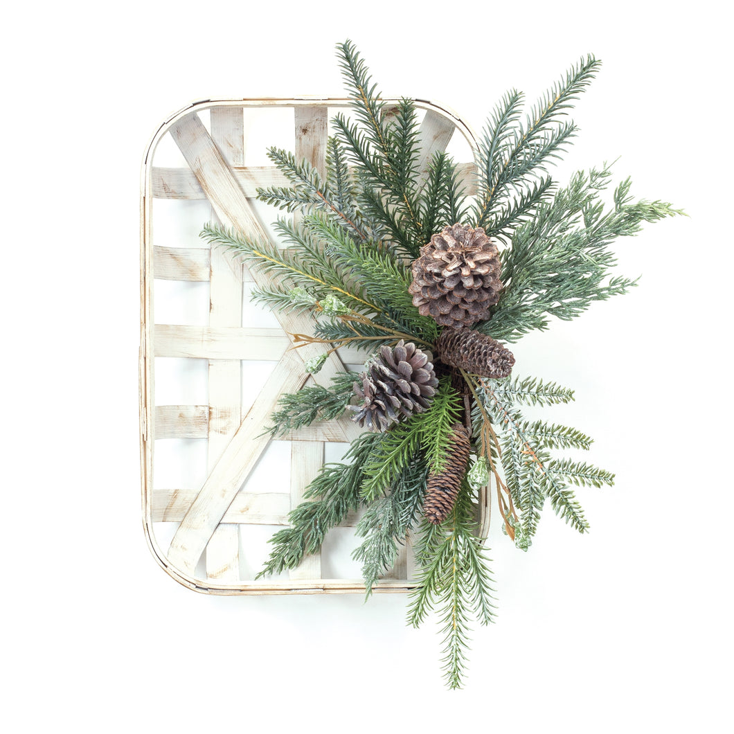 Pine Cone Wood Wall Hanging 20.5