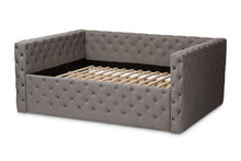 Load image into Gallery viewer, Baxton Studio Anabella Modern and Contemporary Grey Fabric Upholstered Queen Size Daybed
