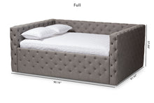 Load image into Gallery viewer, Baxton Studio Anabella Modern and Contemporary Grey Fabric Upholstered Queen Size Daybed

