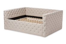 Load image into Gallery viewer, Baxton Studio Anabella Modern and Contemporary Light Beige Fabric Upholstered Queen Size Daybed
