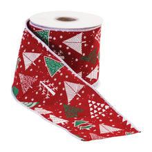 Load image into Gallery viewer, Wired Cotton Ribbon 4&quot; x 10 yds.
