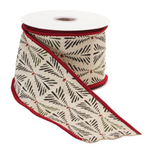 Load image into Gallery viewer, Wired Cotton Ribbon 4&quot; x 5 yds.
