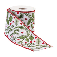 Load image into Gallery viewer, Wired Cotton Ribbon 4&quot; x 10 yds.
