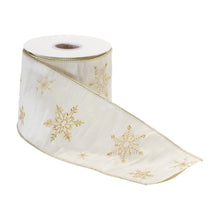 Load image into Gallery viewer, Wired Polyester Ribbon 4&quot; x 5 yds. (Set of 2)
