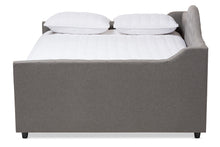 Load image into Gallery viewer, Baxton Studio Eliza Modern and Contemporary Grey Fabric Upholstered Queen Size Daybed
