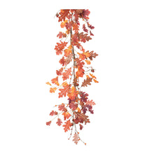 Load image into Gallery viewer, Fall Oak Leaf Garland (Set of 2)
