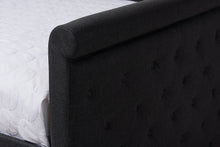 Load image into Gallery viewer, Baxton Studio Alena Modern and Contemporary Dark Grey Fabric Upholstered Full Size Daybed with Trundle

