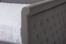 Load image into Gallery viewer, Baxton Studio Alena Modern and Contemporary Grey Fabric Upholstered Full Size Daybed with Trundle
