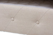 Load image into Gallery viewer, Baxton Studio Alena Modern and Contemporary Light Beige Fabric Upholstered Full Size Daybed with Trundle
