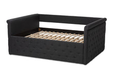 Load image into Gallery viewer, Baxton Studio Amaya Modern and Contemporary Dark Grey Fabric Upholstered Queen Size Daybed
