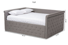 Load image into Gallery viewer, Baxton Studio Amaya Modern and Contemporary Grey Fabric Upholstered Full Size Daybed
