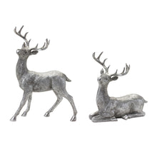 Load image into Gallery viewer, Silver Deer Statue (Set of 2)
